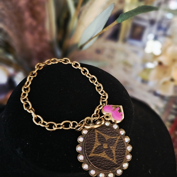 LV Upcycled Charm Bracelet - Picture 5 of 5